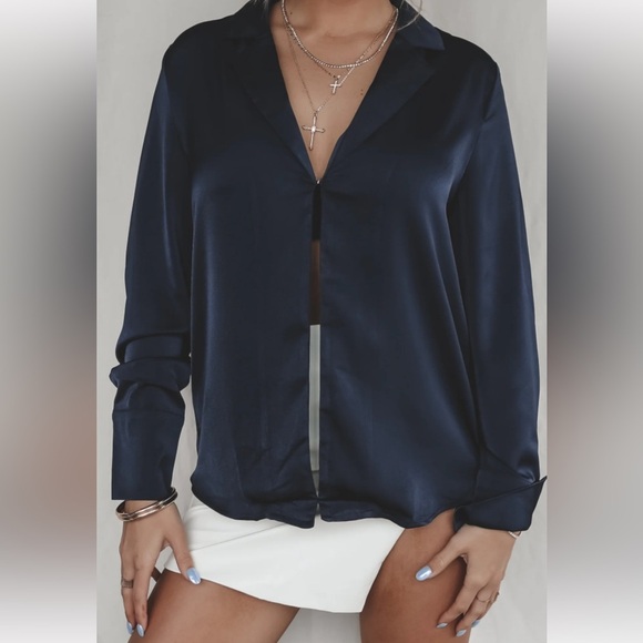 MIMOSA Oban Shirt Navy size medium - Picture 1 of 8